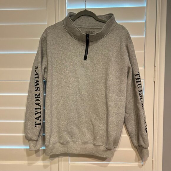 Taylor Swift The Eras Tour Quarter Zip Sweatshirt Grey Multi Size Medium - Picture 6 of 6